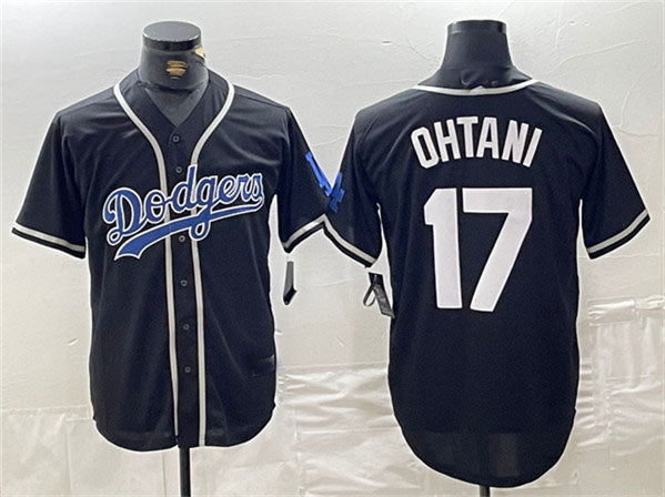 LA.Dodgers #17 Shohei Ohtani Player Black Cool Base With Patch Stitched Baseball Jerseys baseball jersey product view 1