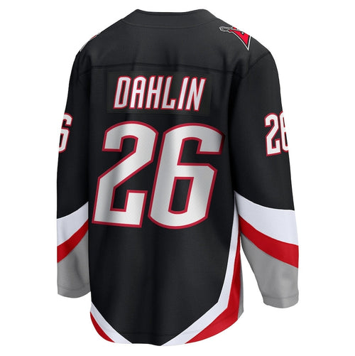 B.Sabres #26 Rasmus Dahlin Supporters Alternate Premier Breakaway Player Jersey - Black Stitched American Hockey Jerseys hockey jersey product view 1