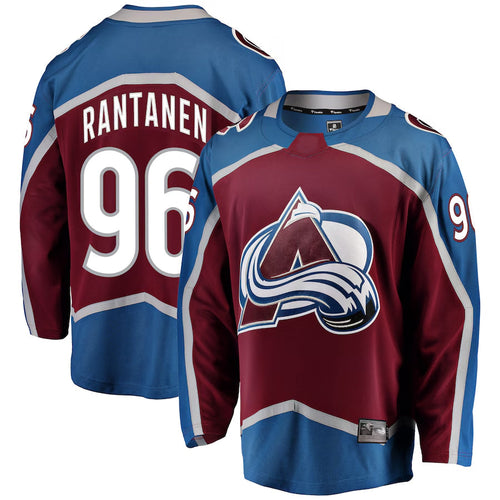C.Avalanche #96 Mikko Rantanen Player Supporters Breakaway Burgundy Hockey Jerseys hockey jersey product view 1