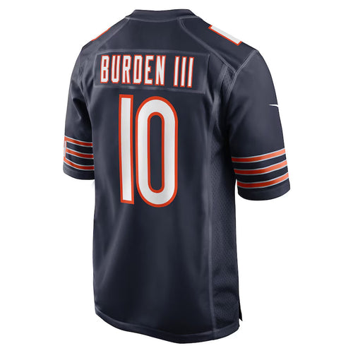 C.Bears #10 Luther Burden III Player Navy Home Game Football Jerseys football jersey product view 1