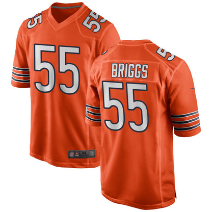 C.Bears #55 Lance Briggs Player Orange Game Football Jerseys football jersey product view 1