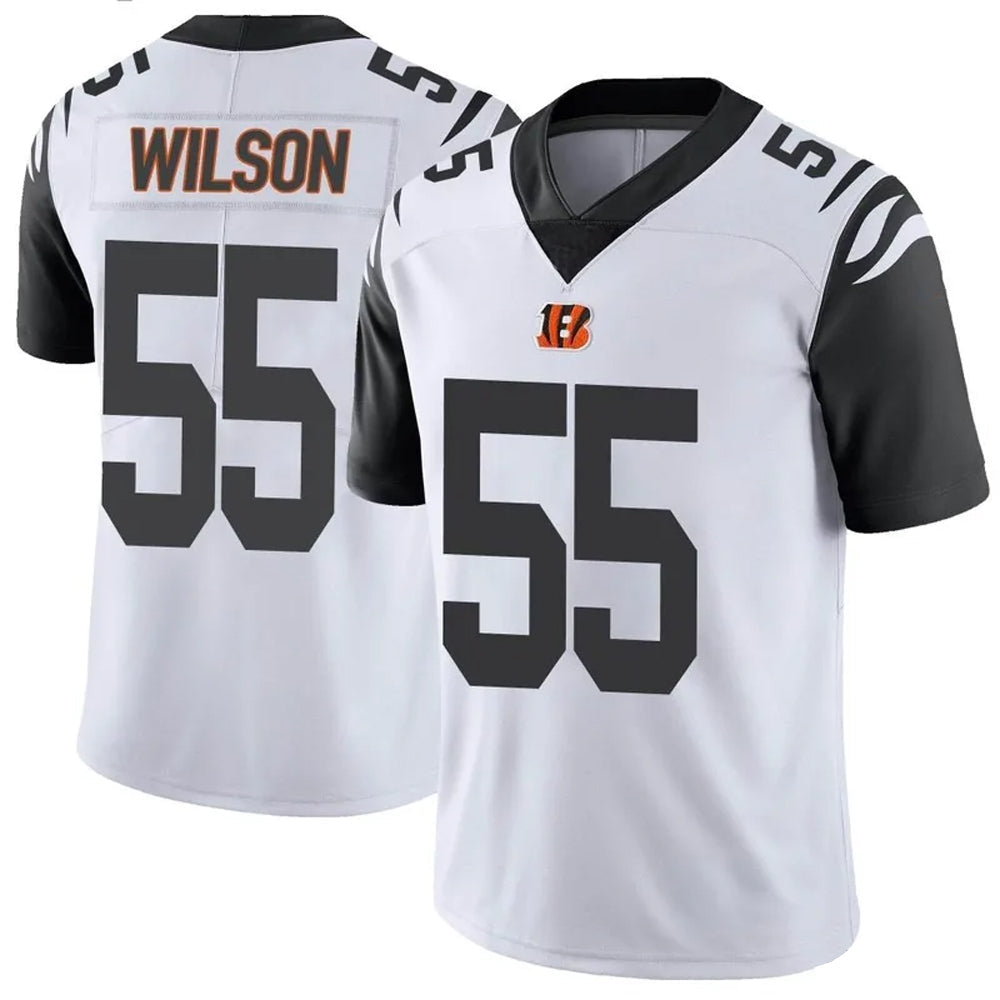 C.Bengals #55 Logan Wilson Player White Vapor Limited Football Jerseys football jersey product view 1