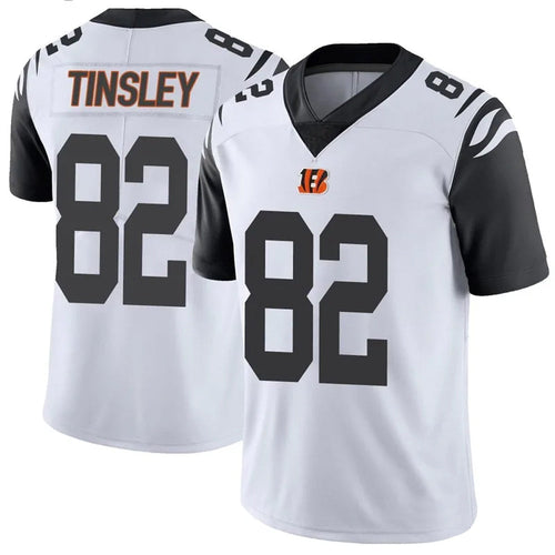 C.Bengals #82 Mitchell Tinsley Player White Vapor Limited Football Jerseys football jersey product view 1