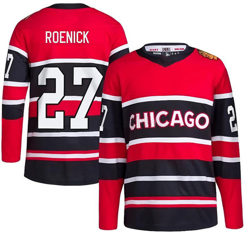 C.Blackhawks #27 Jeremy Roenick Player Supporters Red Special Edition 2.0 Breakaway Hockey Jerseys hockey jersey product view 1