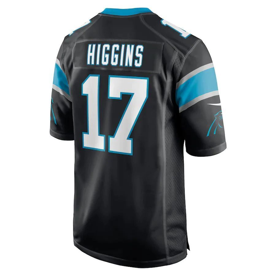 C.Panthers #17 Rashard Higgins Black Game Player Jersey Stitched American Football Jerseys football jersey product view 1