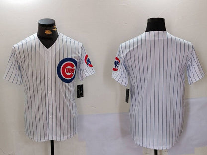 C.Cubs Blank Player White With Patch Stitched Cool Base Baseball Jerseys baseball jersey product view 1