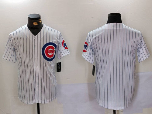 C.Cubs Blank Player White With Patch Stitched Cool Base Baseball Jerseys baseball jersey product view 1