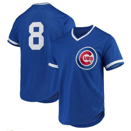#8 Andre Dawson Player C.Cubs Mitchell & Ness Cooperstown Collection Mesh Batting Practice Royal Baseball Jerseys baseball jersey product view 1