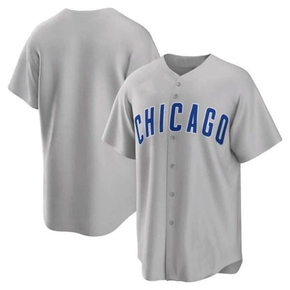 C.Cubs Blank Player Gray Road Replica Game Baseball Jerseys baseball jersey product view 1