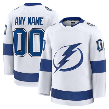 Custom TB.Lightning Supporters Game Premium Jersey - White Stitched American Hockey Jerseys hockey jersey product view 1