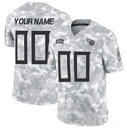Custom T.Titans F.U.S.E Arctic Camo Salute To Service Limited Stitched Football Jersey football jersey product view 1