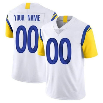 Custom LA.Rams White Game Jersey -American Stitched Football Jerseys football jersey product view 1