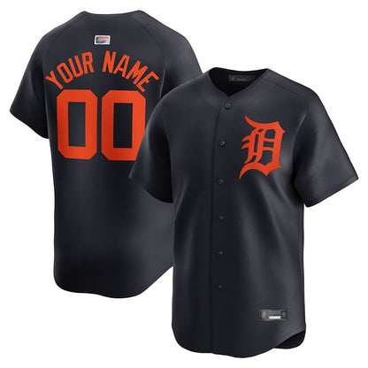 Custom D.Tigers Black Home Limited Baseball Jerseys baseball jersey product view 1