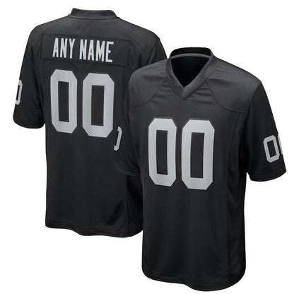 Custom LV.Raiders Black Home Game Football Jerseys football jersey product view 2