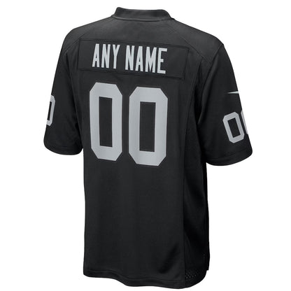 Custom LV.Raiders Black Home Game Football Jerseys football jersey product view 1