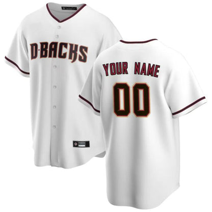 Custom A.Diamondbacks White Game Stitched Baseball Jerseys baseball jersey product view 1