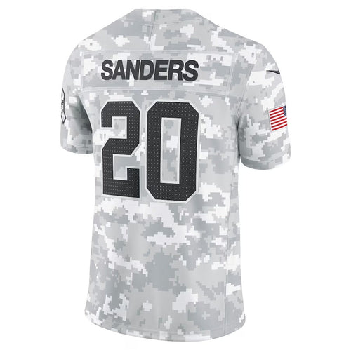 D.Lions #20 Barry Sanders Player Arctic Camo Salute to Service Limited Stitched American Football Jerseys football jersey product view 1