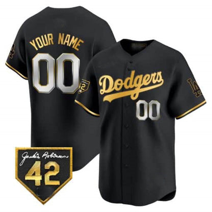 Custom LA.Dodgers Jackie Robinson Patch Vapor Premier Limited Stitched Baseball Jerseys baseball jersey product view 1