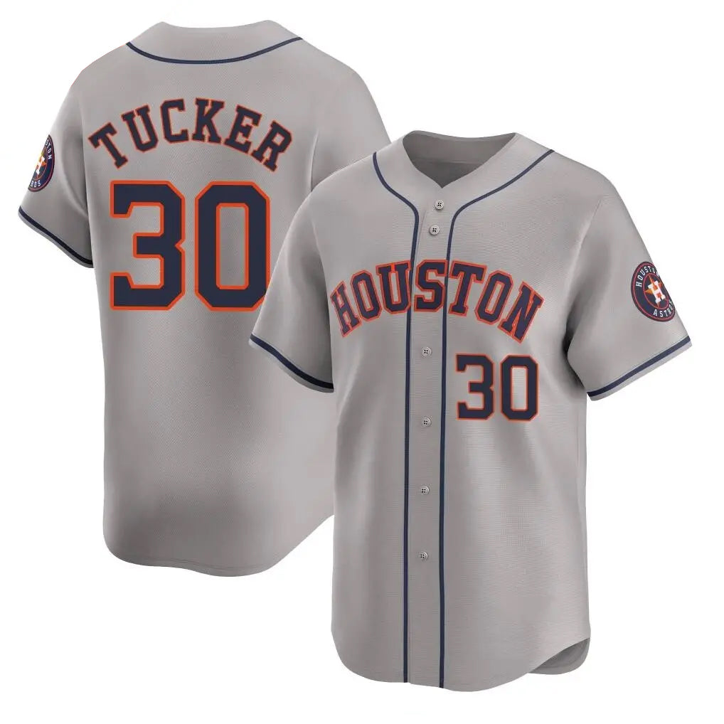 H.Astros #30 Kyle Tucker Player Gray Limited Game Baseball Jerseys baseball jersey product view 1