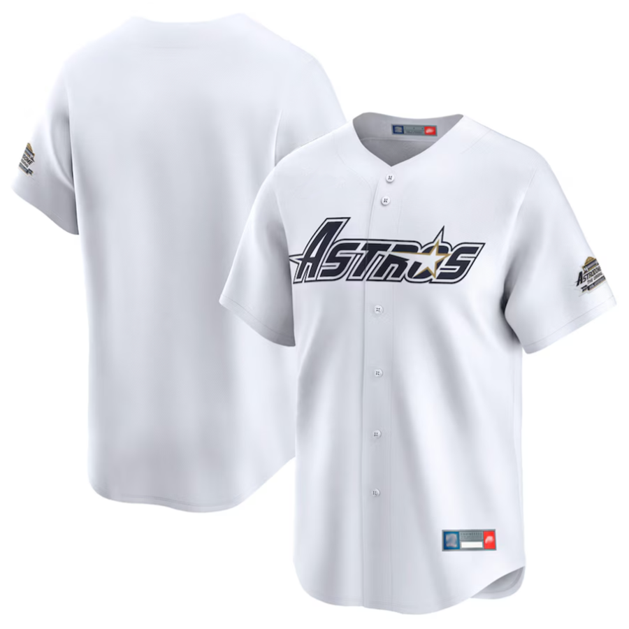H.Astros Blank Player White Throwback Cooperstown Collection Limited Baseball Jerseys baseball jersey product view 1