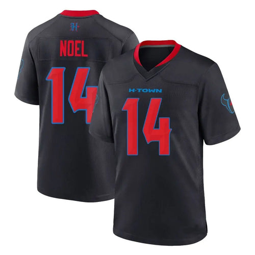 H.Texans #14 Jaylin Noel Player Navy Alternate Game Football Jerseys football jersey product view 1