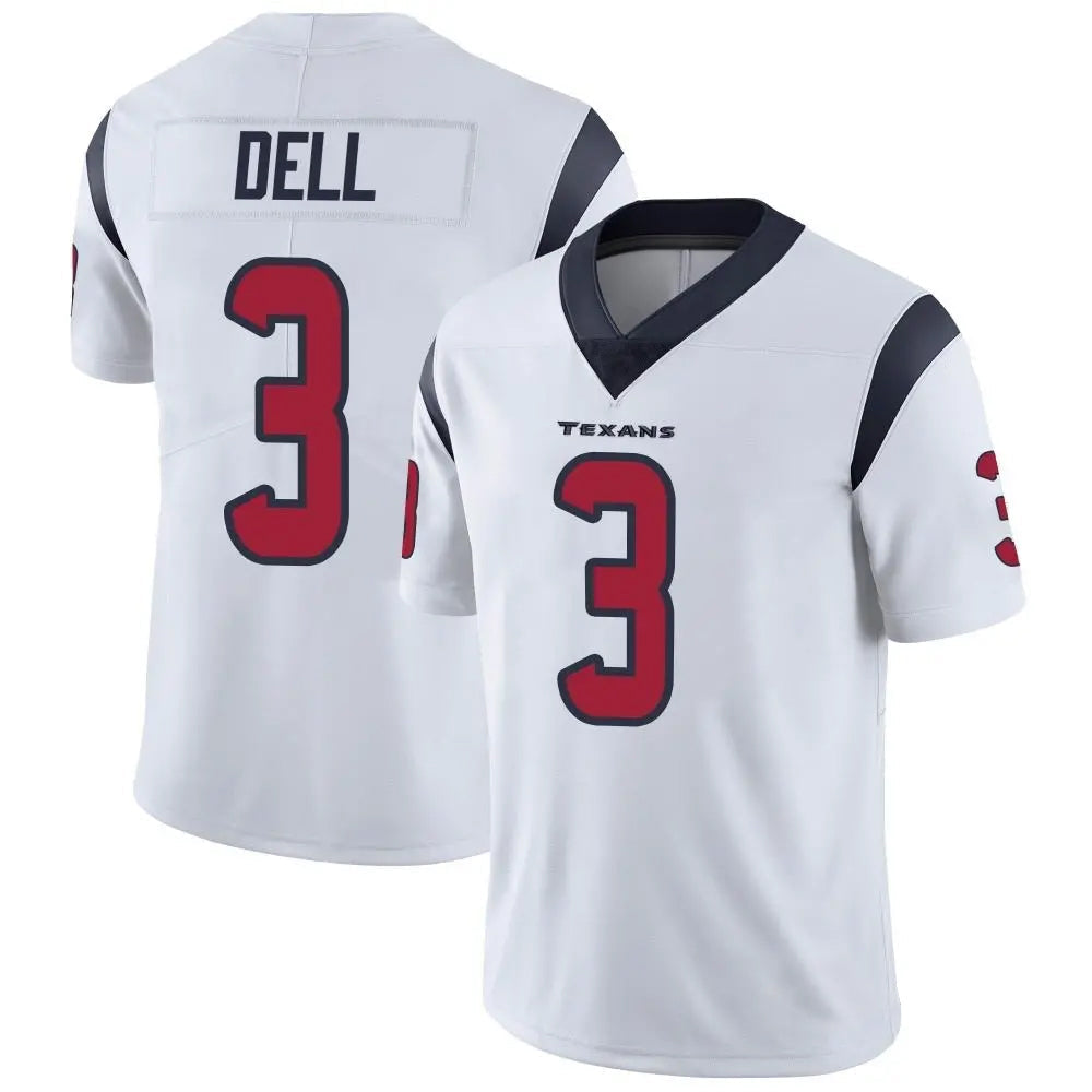 H.Texans #3 Tank Dell Player White Vapor Limited Football Jerseys football jersey product view 1