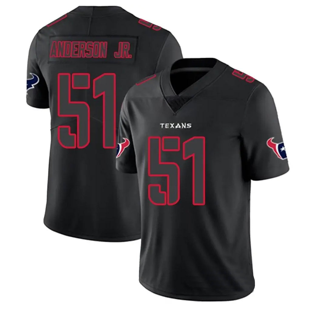 H.Texans #51 Will Anderson Jr. Player Limited Black Impact Football Jerseys football jersey product view 1