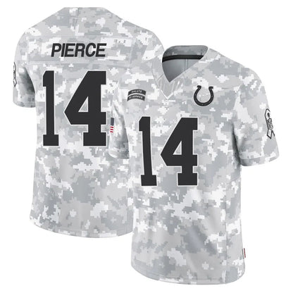 IN.Colts #14 Alec Pierce Player Arctic Camo Salute to Service Limited Football Jerseys football jersey product view 1