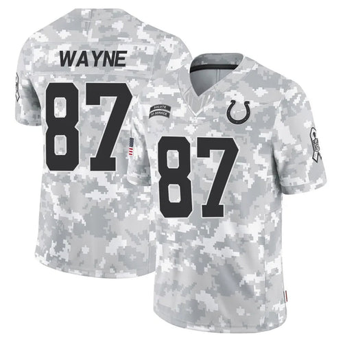 IN.Colts #87 Reggie Wayne Player Arctic Camo Salute to Service Limited Football Jerseys football jersey product view 1