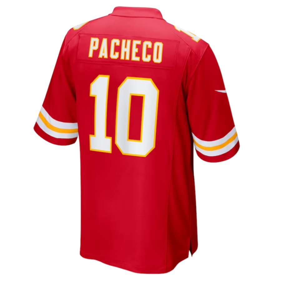 KC.Chiefs #10 Isiah Pacheco Player Red Home Game Football Jerseys football jersey product view 1