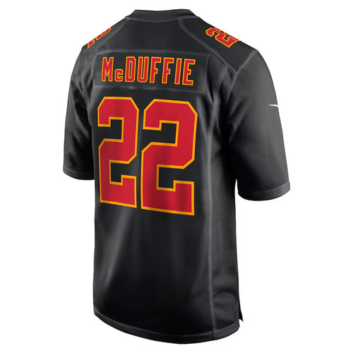 KC.Chiefs #22 Trent McDuffie Player Fashion Black Game Football Jerseys football jersey product view 1