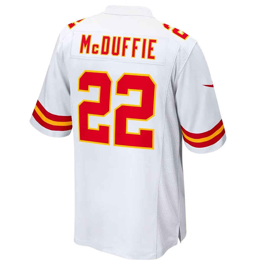 KC.Chiefs #22 Trent McDuffie Player White Home Game Football Jerseys football jersey product view 1