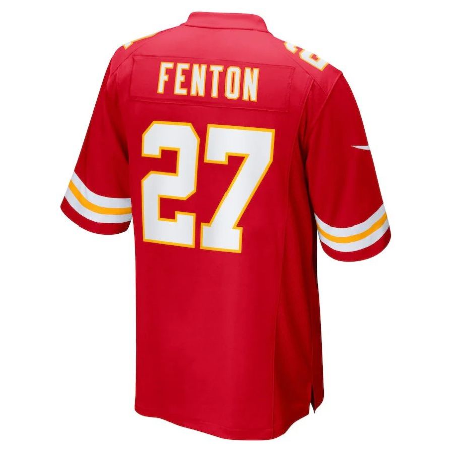 KC.Chiefs #27 Rashad Fenton Red Player Game Jersey Stitched American Football Jerseys football jersey product view 1