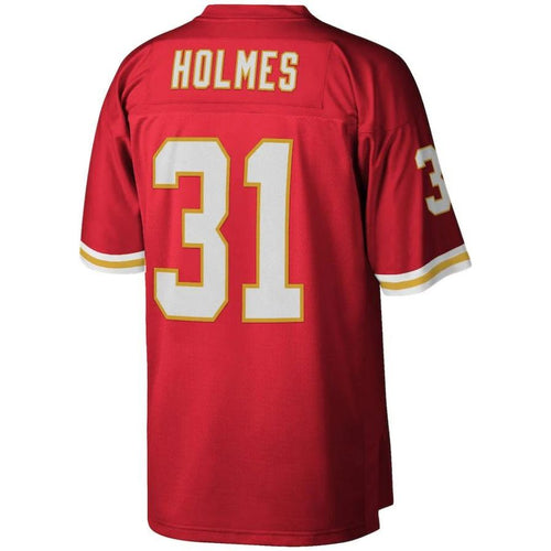KC.Chiefs #31 Priest Holmes Mitchell & Ness Red 2002 Legacy Replica Player Jersey Stitched American Football Jerseys football jersey product view 1
