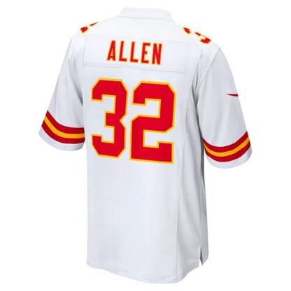 KC.Chiefs #32 Marcus Allen White Retired Player Game Jersey Stitched American Football Jerseys football jersey product view 1
