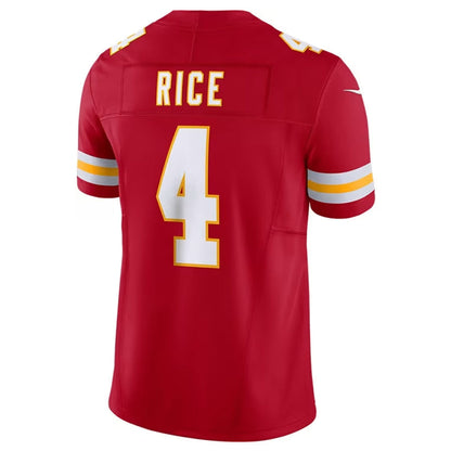 KC.Chiefs #4 Rashee Rice Player Red Limited Home Game Football Jerseys football jersey product view 1