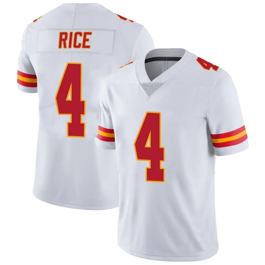 KC.Chiefs #4 Rashee Rice Player White Vapor Limited Stitched Football Jerseys football jersey product view 1