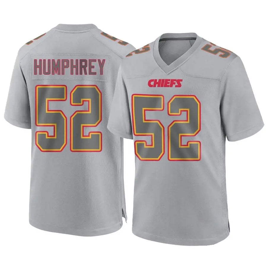 KC.Chiefs #52 Creed Humphrey Player Gray Fashion Game Football Jerseys football jersey product view 1