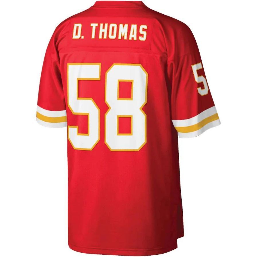 KC.Chiefs #58 Derrick Thomas Mitchell & Ness Red 1994 Legacy Replica Player Jersey Stitched American Football Jerseys football jersey product view 1