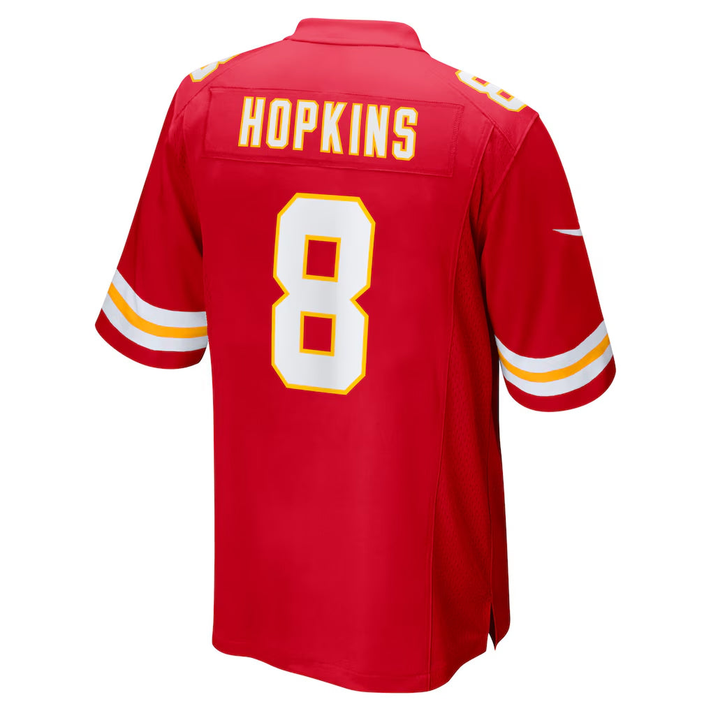 KC.Chiefs #8 DeAndre Hopkins Player Red Home Game Football Jerseys football jersey product view 1