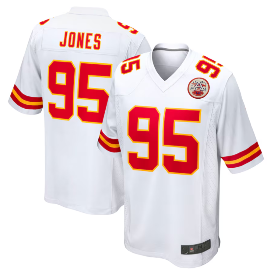 KC.Chiefs #95 Chris Jones Player White Home Game Football Jerseys football jersey product view 2
