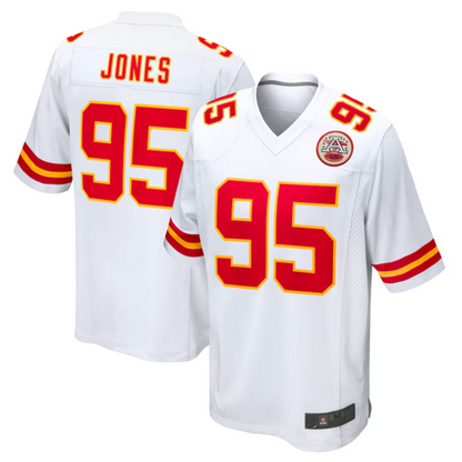 KC.Chiefs #95 Chris Jones Player White Home Game Football Jerseys football jersey product view 2