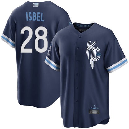 KC.Royals #28 Kyle Isbel Player City Connect Replica Baseball Jerseys baseball jersey product view 1