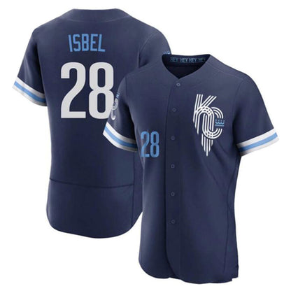 KC.Royals #28 Kyle Isbel Player Royal Home Limited Elite Baseball Jerseys baseball jersey product view 1
