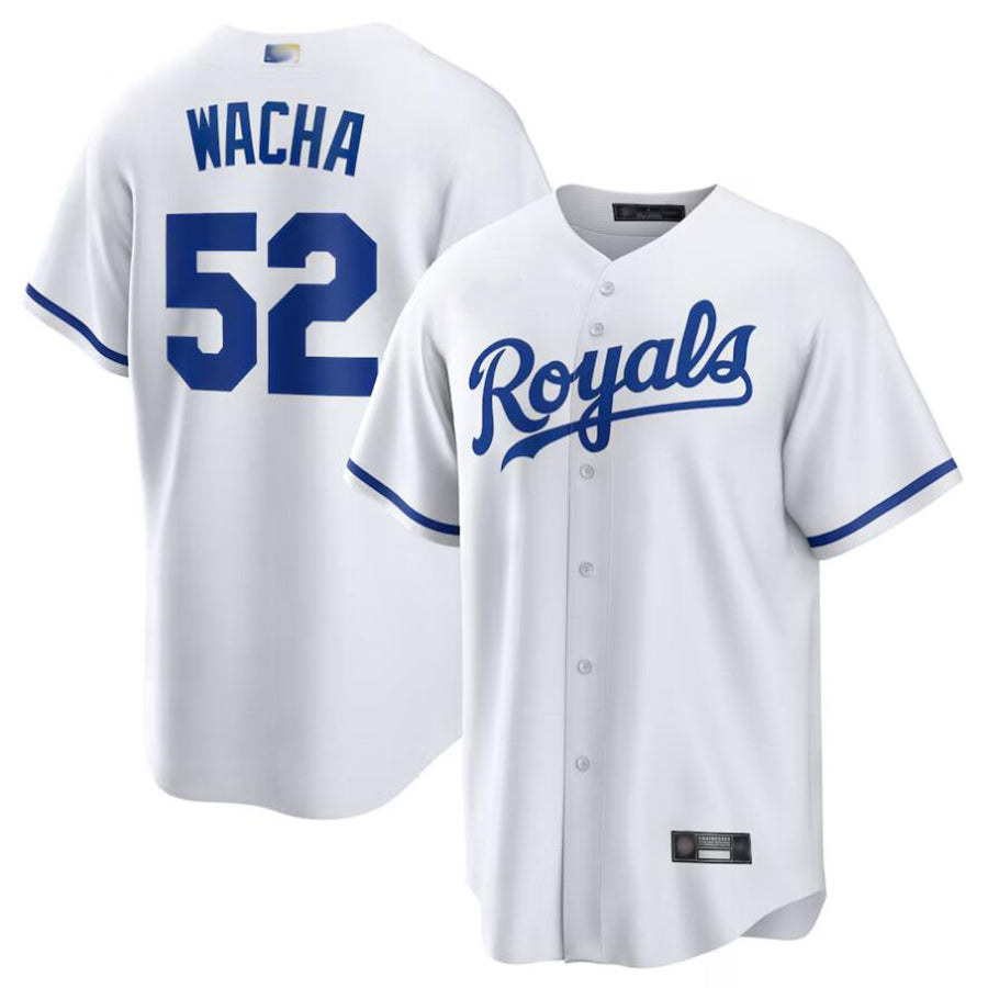 KC.Royals #52 Michael Wacha Player White Home Replica Baseball Jerseys baseball jersey product view 1