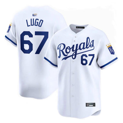 KC.Royals #67 Seth Lugo Player White Home Limited Baseball Jerseys baseball jersey product view 1
