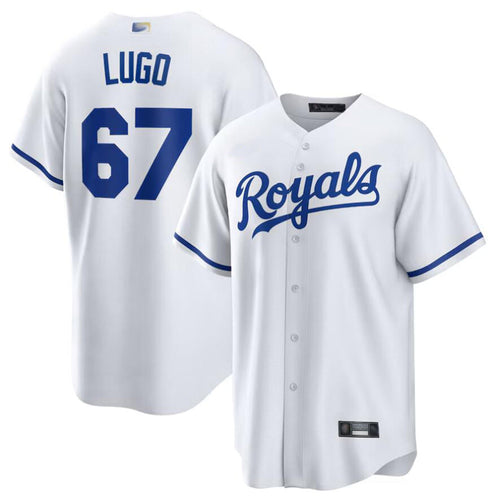 KC.Royals #67 Seth Lugo Player White Home Replica Baseball Jerseys baseball jersey product view 1