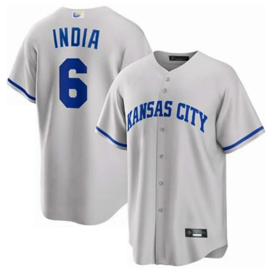 KC.Royals #6 Jonathan India Player Navy City Connect Limited Baseball Jerseys baseball jersey product view 1