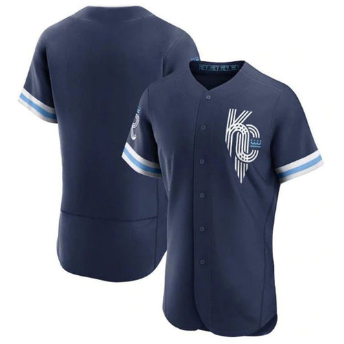 KC.Royals Blank Player Navy Elite Baseball Jerseys baseball jersey product view 1