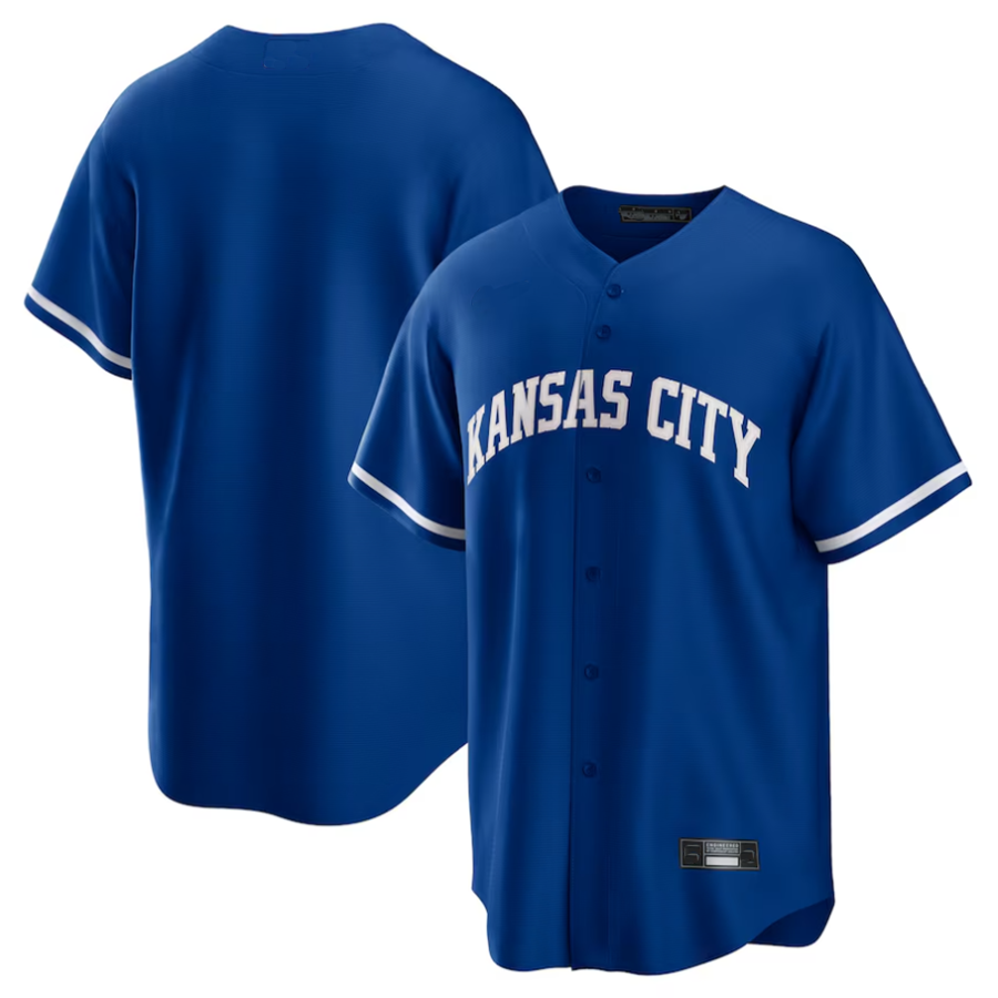 KC.Royals Blank Player Royal Game Replica Team Baseball Jerseys baseball jersey product view 1
